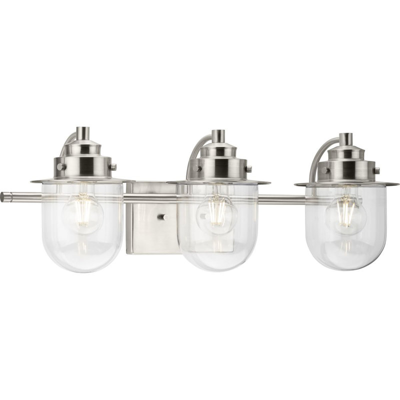 Veedersburg 3 - Light Dimmable Vanity Light, Brushed Nickel