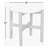 Mimi Round Acacia Outdoor Side Table , 20'' in. W 20'' in. D