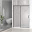 Porte de douche coulissante semi-sans cadre