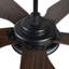 Ventilateur de plafond standard à DEL à 5 pales Ahriya avec télécommande et ensemble d'éclairage inclus-78297191-28156515