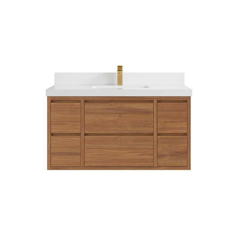 Meuble-lavabo simple avec plateau Madison, Blanc