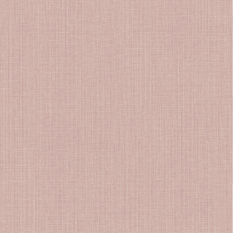 Country Cottage Woven Texture Effect 33' L x 21" W Wallpaper Roll, Pink