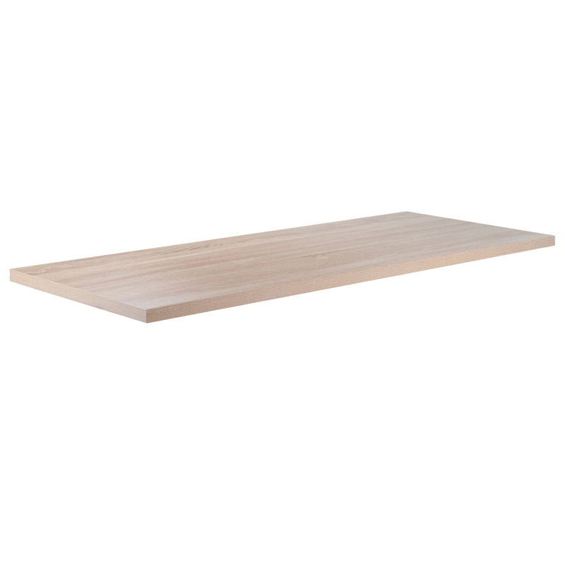 Plateau de table modulaire en bois manufacturé brun Barakha, H 1,2 po x l 57,37 po x P 23,19 po