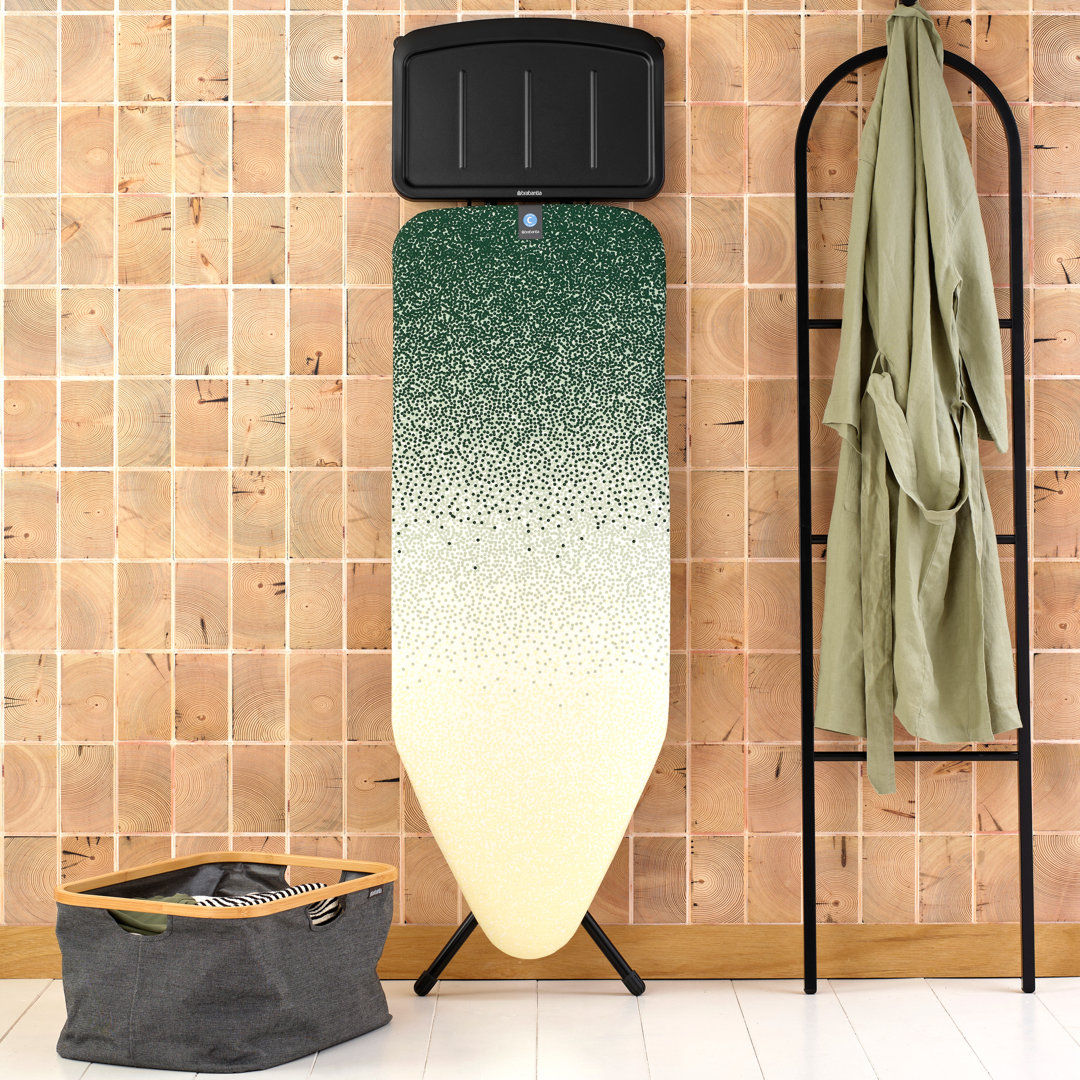 Brabantia Ironing Board C XL - 124x45cm - New Dawn Green - Height Adjustable - Steam Unit Holder - Image 3
