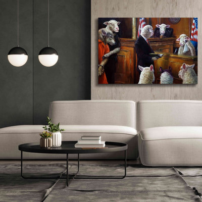 «Eyew témoin» par Lucia Heffernan, reproduction sur toile tendue