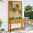 Planter with Trellis and Shelf Outdoor Flower Box Solid Wood Acacia-84601119