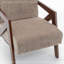 Fauteuil Nickelson recouvert de lin avec cadre en bois-120397819