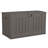 Suncast 50 Gallon Plastic Deck Box with Molded Lockable Feature for Home, Gray