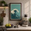 Oceanic Movement Japandi - Wrapped Canvas-1211369329-1211369293