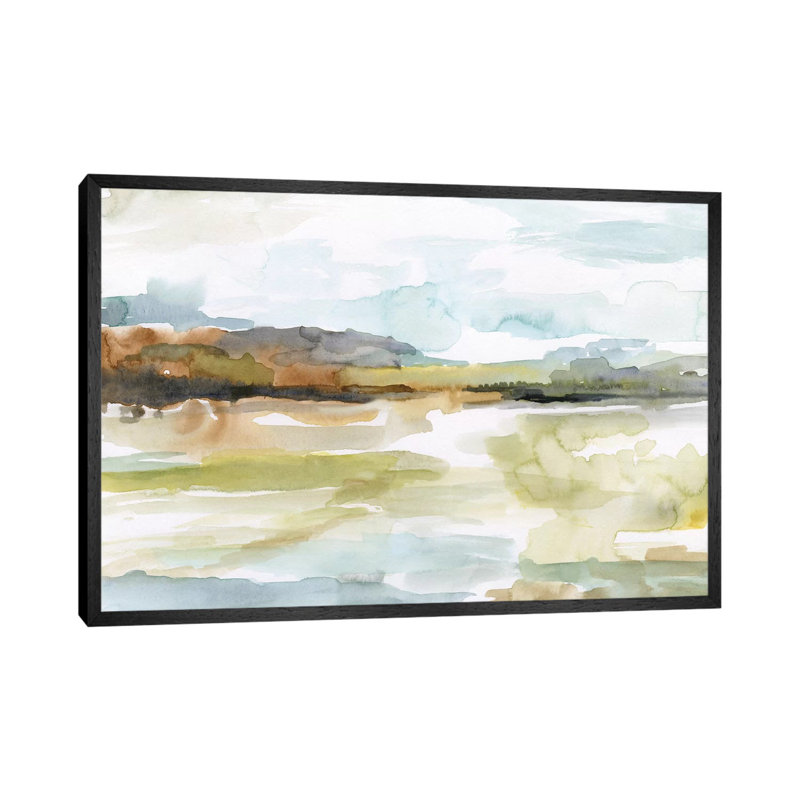 Faraway by Nan - Painting on Canvas, 66.04 cm H x 45.72 cm W, Black Framed