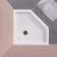 Base de douche en acrylique 36 po x P 36 po avec plateau anti-dérapant Neo Angle