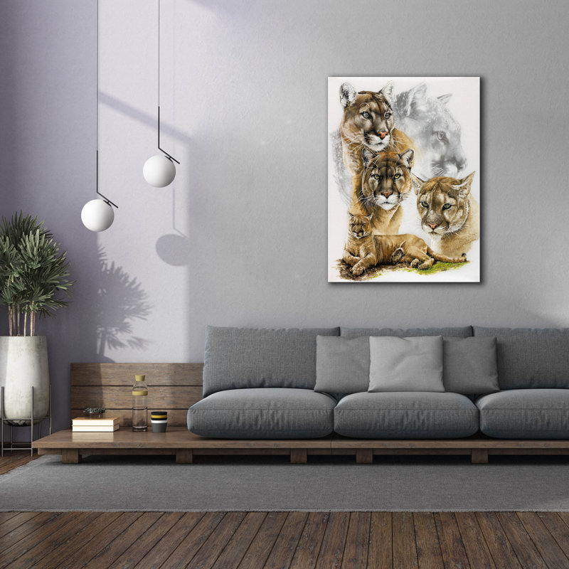 «Fierce» par Barbara Keith, art mural sur toile, H 54 po x l 40 po x P 1,5 po
