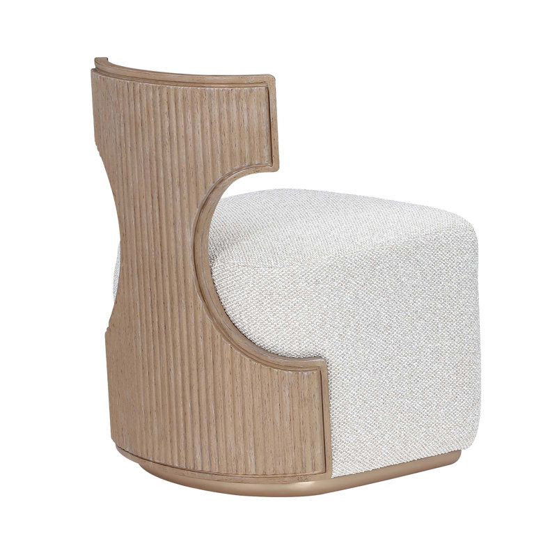 West Kensington Vanity Chair, Medium Yellow Wood
