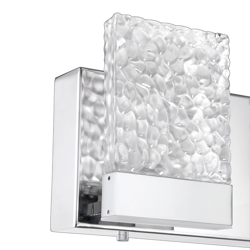 Éclairage pour salle de bain 4 lumières DEL avec abat-jour en verre Gainz, Verre n ° 2