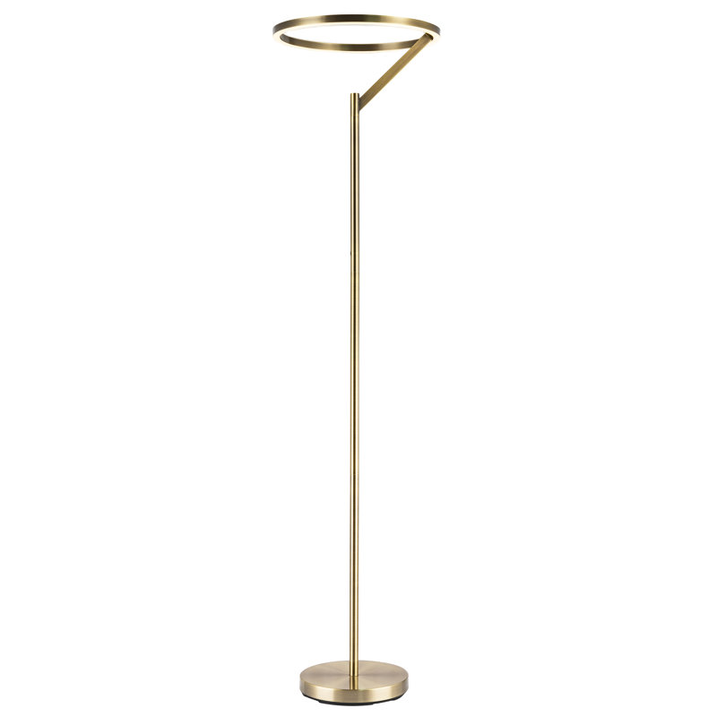 180cm LED Traditional Floor Lamp, Gold, Antique Brass