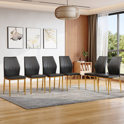 Ensemble de 6 chaises de salle à manger modernes