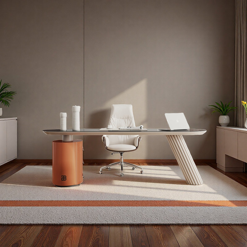 Sonawane, H 29,53 po x l 62,99 po x P 27,56 po, Orange / blanc