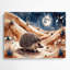 Faune, désert, hérisson, art mural en métal brun-844865709