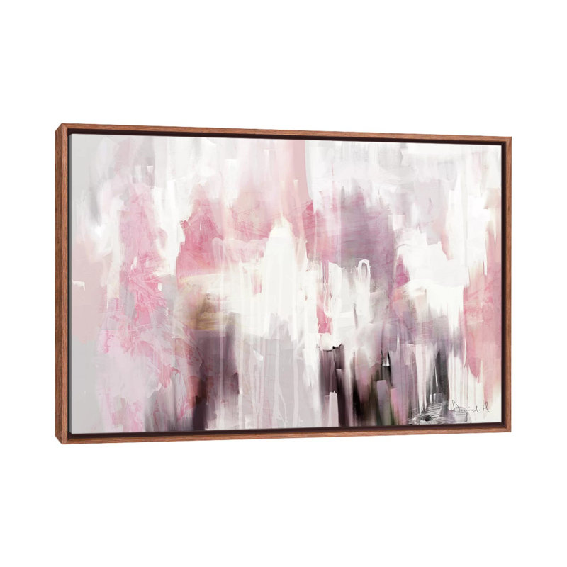 «Blush» par Dan Hobday - reproduction d'art, H 40 po x l 60 po x 1,5 po, Toile classique avec cadre brun