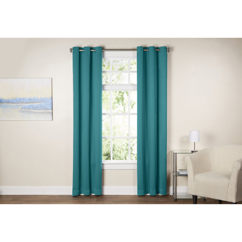 Blackout Grommet Curtain Panel - Basics by Wayfair™, 40" W x 95" L, Pearl