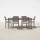 Aynura Rectangular 6 - Person 71" Long Aluminum Dining Set
