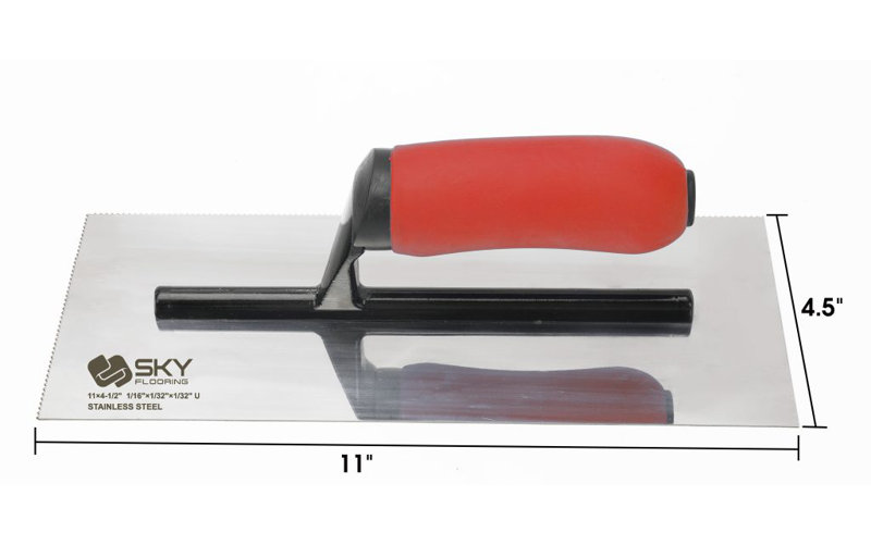1/16 in. x 1/32 in. x 1/32 in. U-Notch Vinyl Flooring Trowel