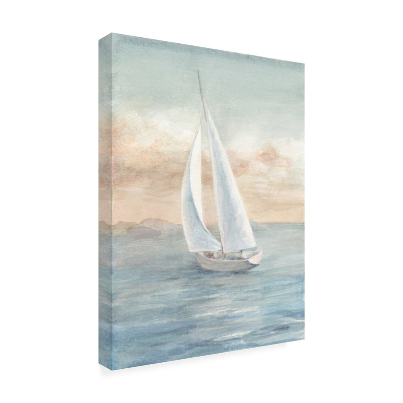 Art mural sur toile tendue - Danhui Nai «Full Sail I» pour décoration de salon, de chambre à coucher ou de bureau - 14 x 19