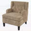 Élégant fauteuil capitonné avec design ergonomique pour le salon et la chambre à coucher, brun-2129266845