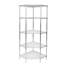 Étagère à 4 niveaux de hauteur réglable en métal (l 26 po x H 72 po x P 18 po)