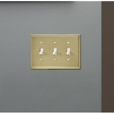 Mulholland 3-Gang Toggle Light Switch Wall Plate