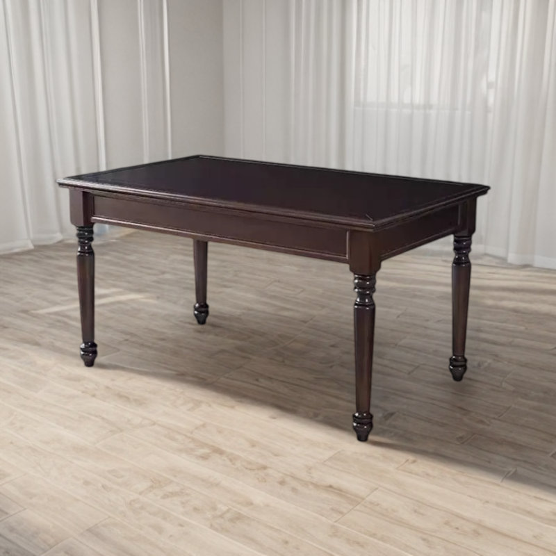 Dalbert Ash Solid Wood Base Dining Table, 35.43" W x 59" L