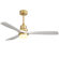 52'' Kemp 3 - Blade LED Standard Ceiling Fan with Remote Control and Light Kit Included