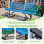  Banc de pique-nique en métal 72,2 po x 23,9 po x 30,9 po-135574209
