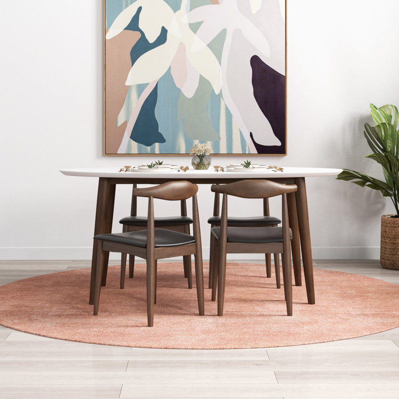 Kimella 4 - Person Solid Wood Solid Wood Top Four Leg Dining Set