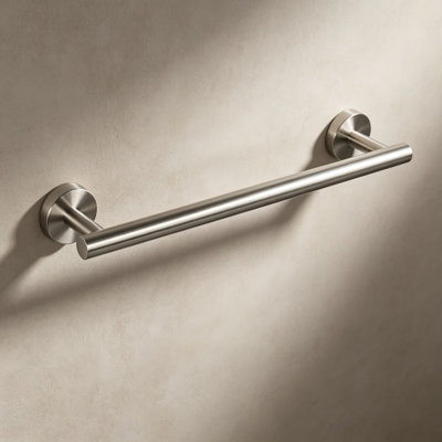 Premium Stainless Steel Towel Bar - Heavy Duty Wall Mounted Bathroom Towel Holder, Rustproof Brushed Nickel Towel Rack for Bathroom Kitchen and More