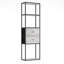 Étagère à livres en acier H 78,74 "x l 23,62" Zela