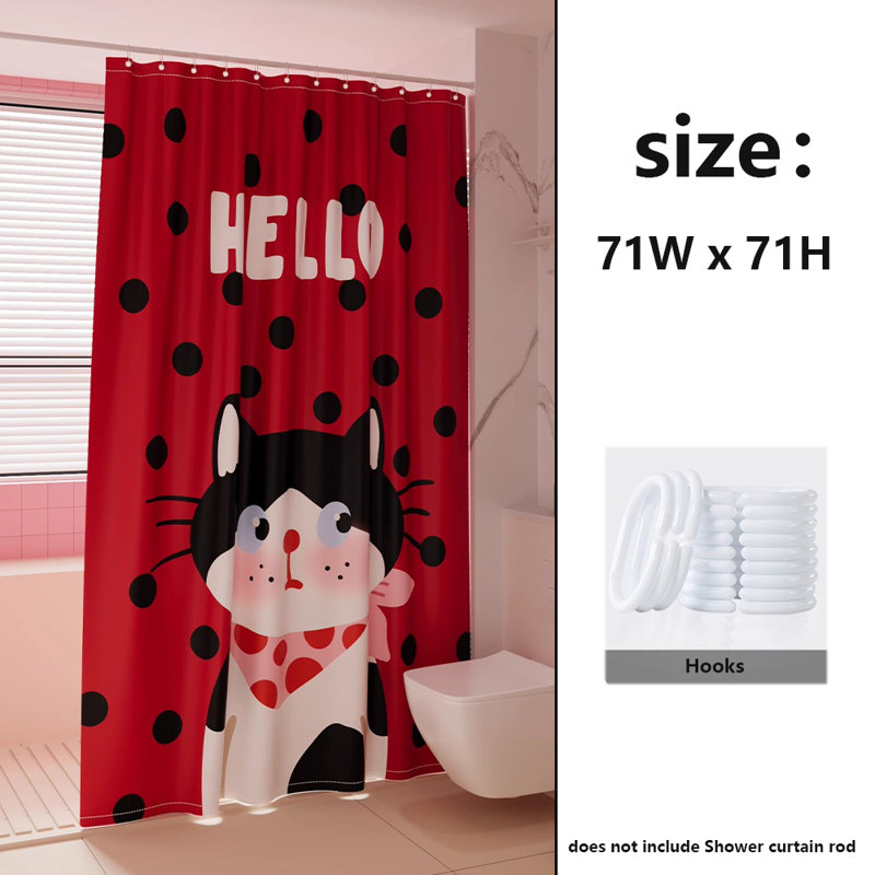 Rideau de douche en polyester