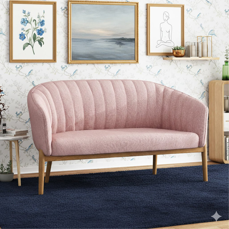 Causeuse Kerby, Rosé clair