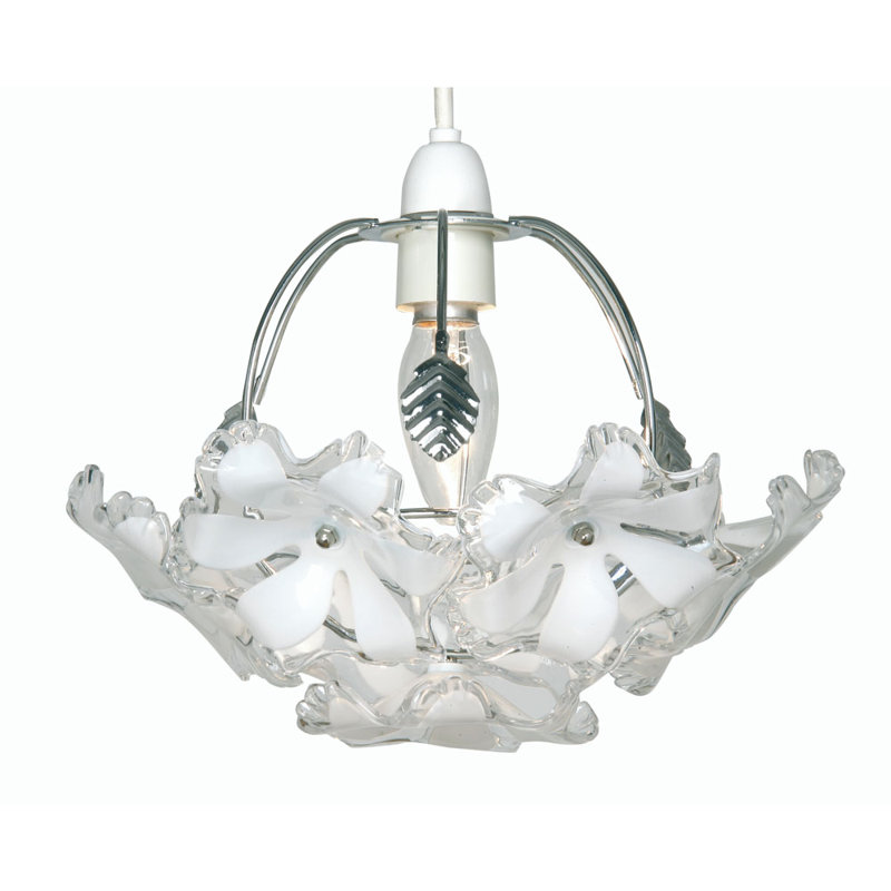 17.5cm H Plastic Novelty Pendant Shade ( Screw On ), Polish Chrome