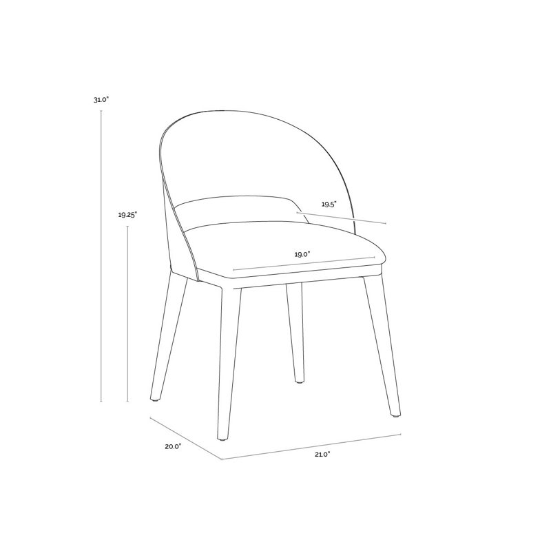 Shadron Leather Dining Chair