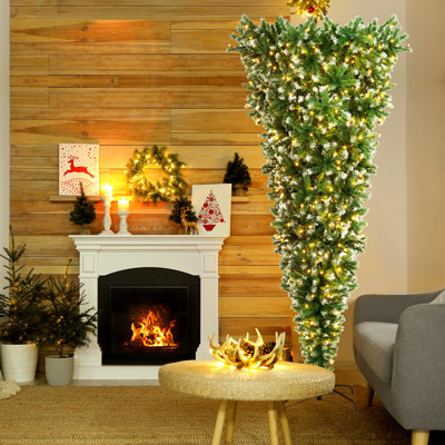 7.5' Lighted Pine Christmas Tree