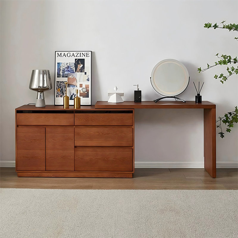 Makeup Vanity with Light mirror,4 drawers