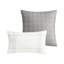 Housse de couette surdimensionnée en coton très grand - blanc / gris, couvre-lit 6 pièces Cabin Chic-128860076