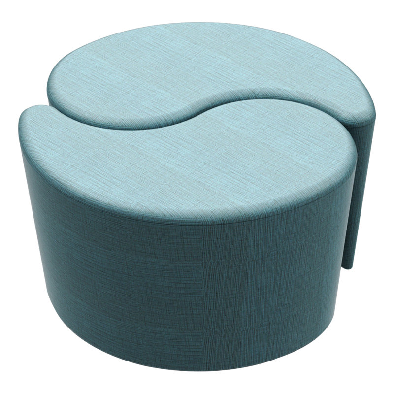 Learniture Structured Teardrop Stool -Flexible Modular Collaborative Soft Seating For Office, Home, Lounge And School Classrooms With Durable Frame 1002NLG