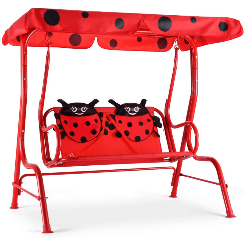 Maclachlan 2 Person Porch Swing with Canopy