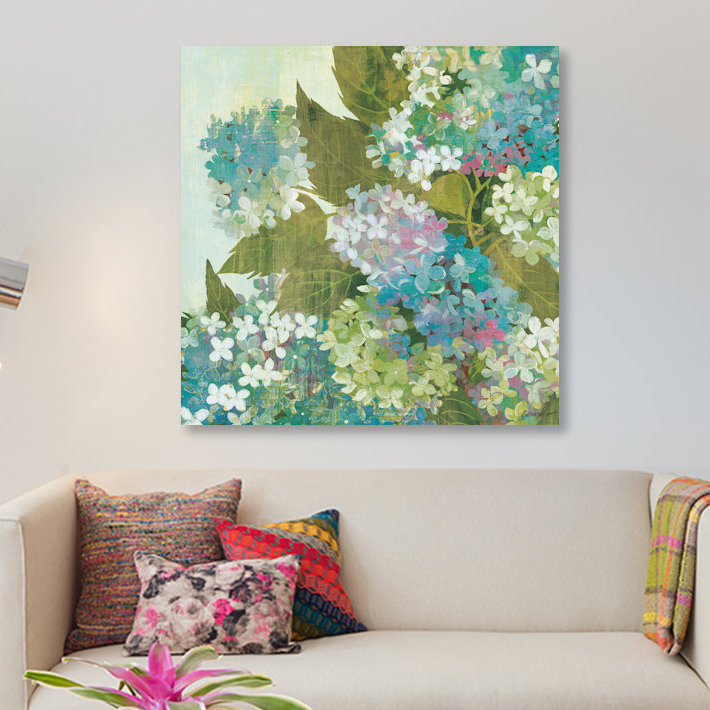« peint fleuri », reproduction sur toile, H 12 po x l 12 po x P 0,75 po, Toile tendue, Pas de tapis