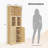 66.93" H Rattan Storage Cabinet