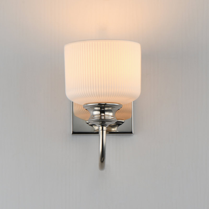 Bisque-Wall Sconce, Polished Nickel