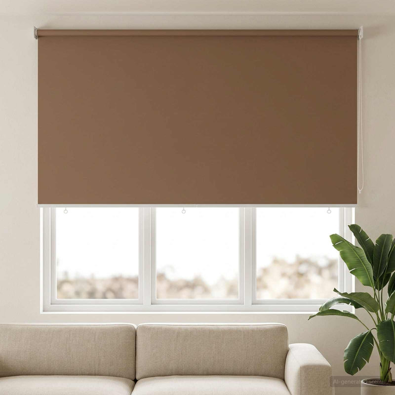 Roller Blind, 160" W x 140" L, Taupe