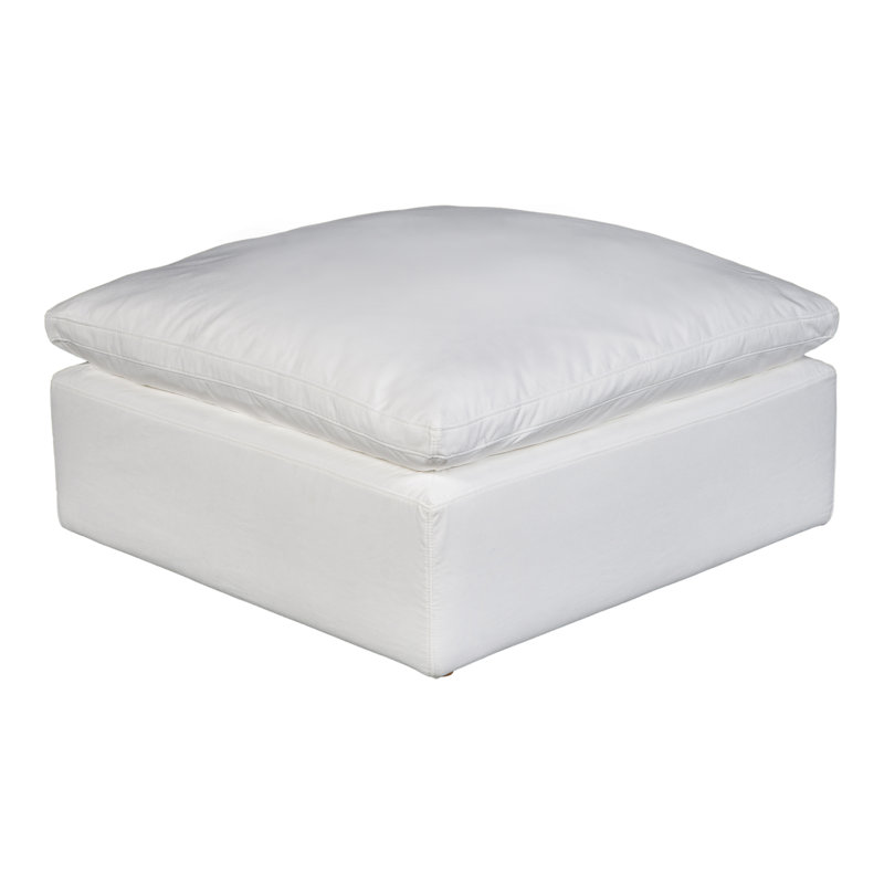 Repose-pieds en tissu Armand Performance, Blanc Livesmart® blanc